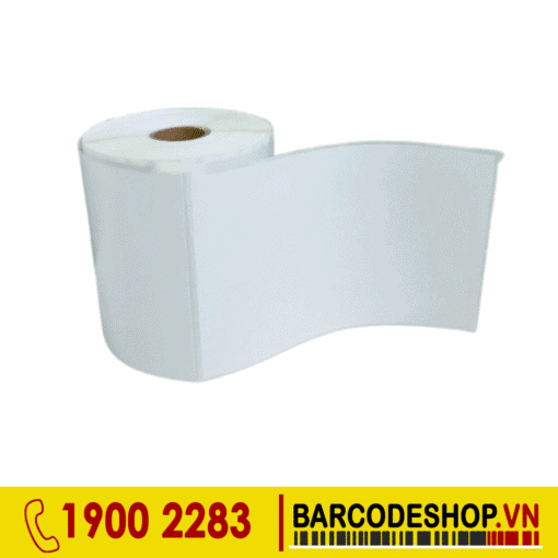 Decal giấy in mã vạch 102x152mm (4x6inch) loại 1 tem 1 hàng