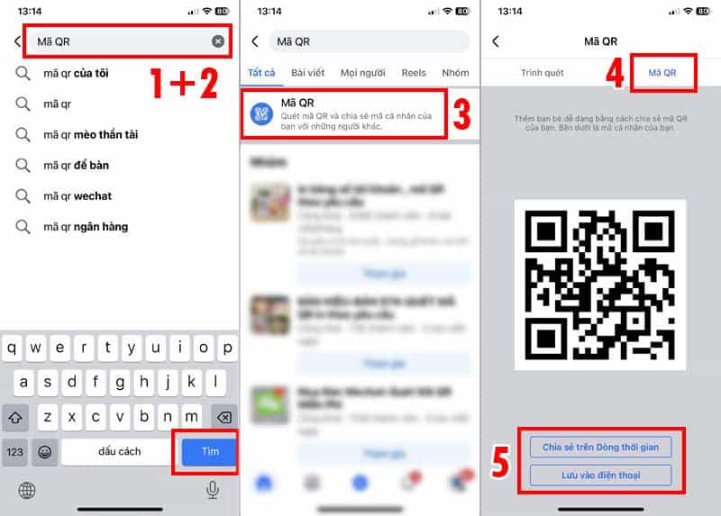 Tạo mã QR code thông qua Facebook-barcodeshop