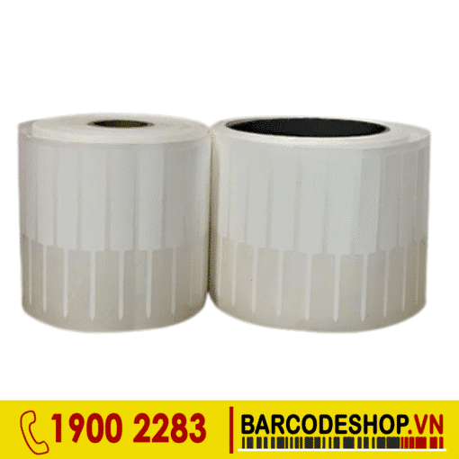 Tem trang sức 28x30mm đuôi 45mm, có khử keo