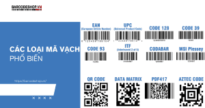 Các loại mã vạch phổ biến