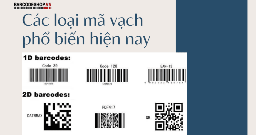 Các loại mã vạch phổ biến hiện nay