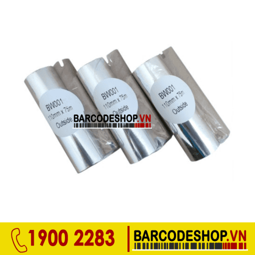 Mực in mã vạch Wax BW001 110mmx75m