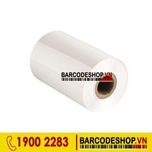 Mực in mã vạch Wax Resin màu trắng 110mmx300m