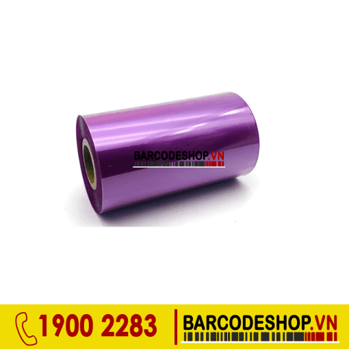 Mực in mã vạch Wax Resin màu tím 110mmx300m