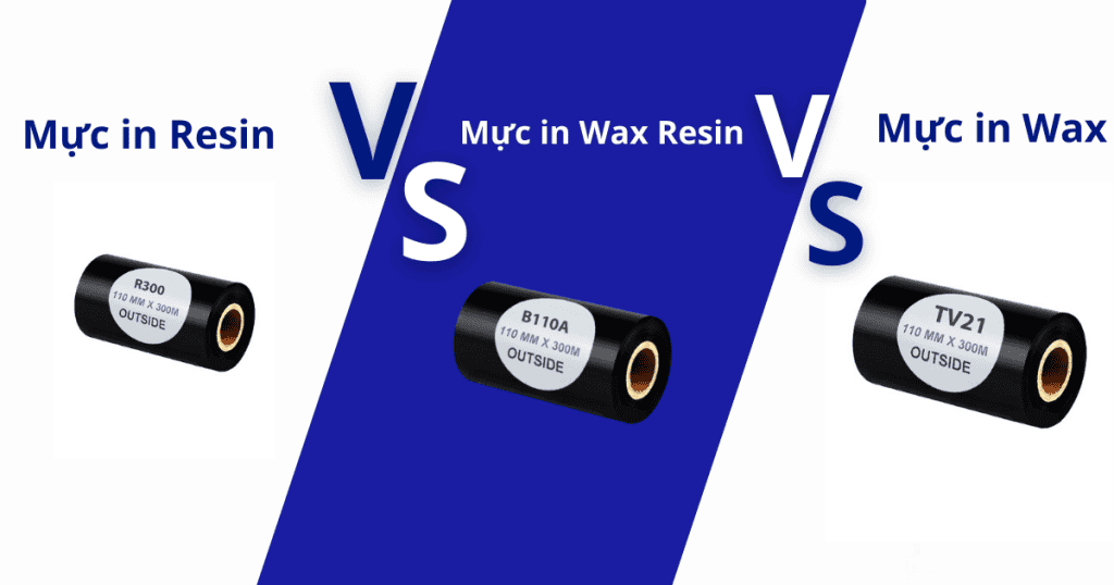 mực in mã vạch Wax, Wax Resin và Resin