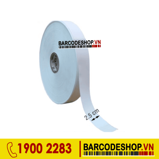 Tem nhãn vải Ruban NT003 2.5cm (25mm) cuộn 200m