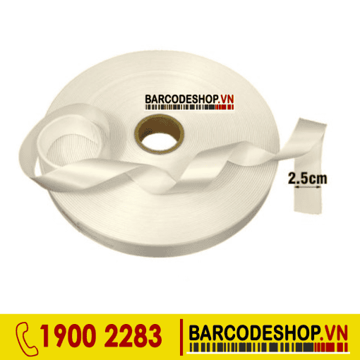 Tem nhãn vải Satin WS701 2.5cm (25mm) cuộn 200m