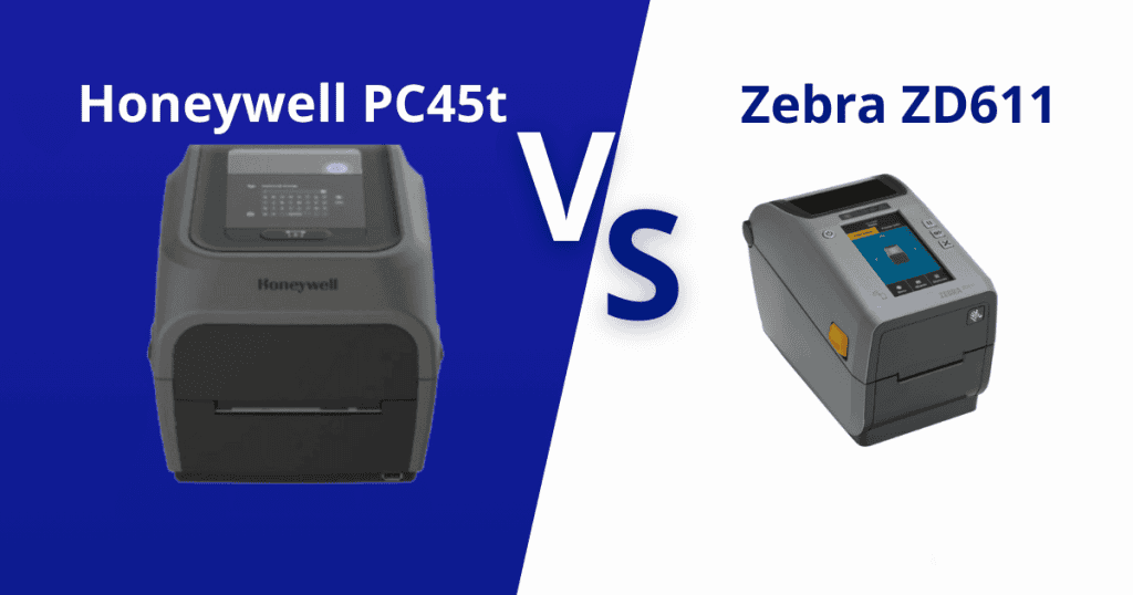 So sánh Zebra ZD611 với Honeywell PC45t